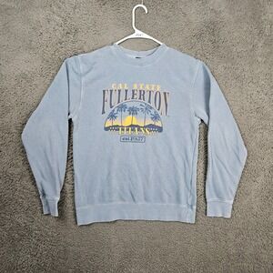 Cal State Fullerton Titans Blue Graphic Sweatshirt Mens Small